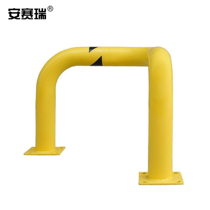 安赛瑞 11428 钢制直角护栏  黄色 长762×高610mm，Φ115mm，壁厚3mm按（个）销售