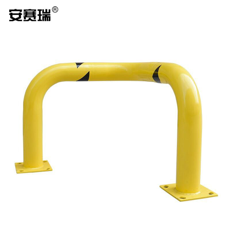 安赛瑞 11428 钢制直角护栏  黄色 长762×高610mm，Φ115mm，壁厚3mm按（个）销售