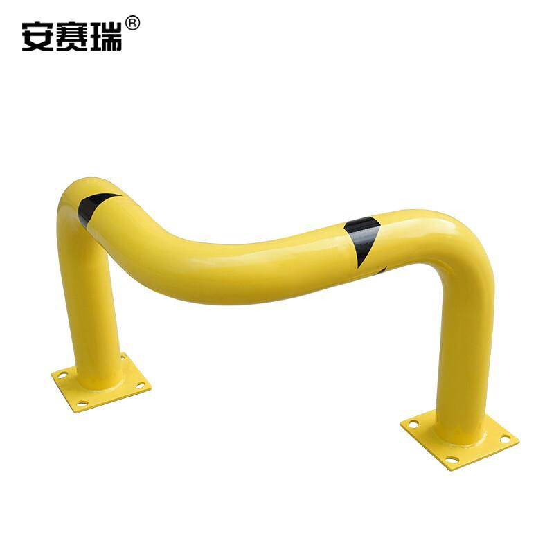 安赛瑞 11428 钢制直角护栏  黄色 长762×高610mm，Φ115mm，壁厚3mm按（个）销售