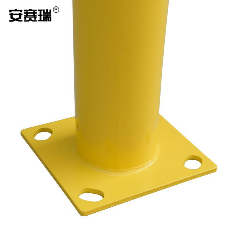 安赛瑞 11428 钢制直角护栏  黄色 长762×高610mm，Φ115mm，壁厚3mm按（个）销售
