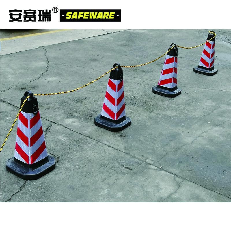 安赛瑞 14106 警示隔离绳  黑黄色 Φ10mm×50m按（卷）销售