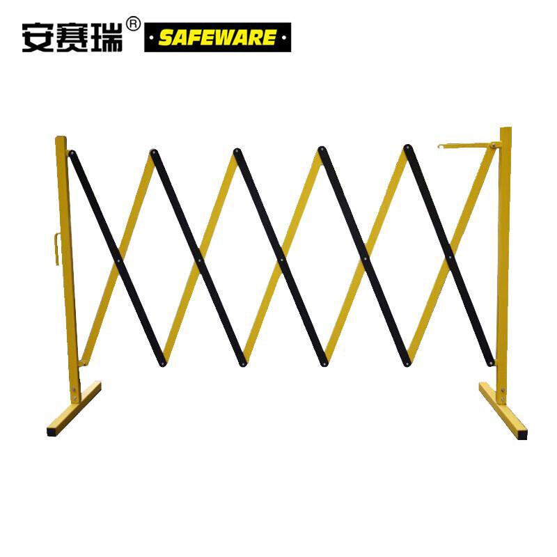 安赛瑞 11701 移动式伸缩护栏  黑黄色 高95cm，长度范围0.22-2.5m按（套）销售
