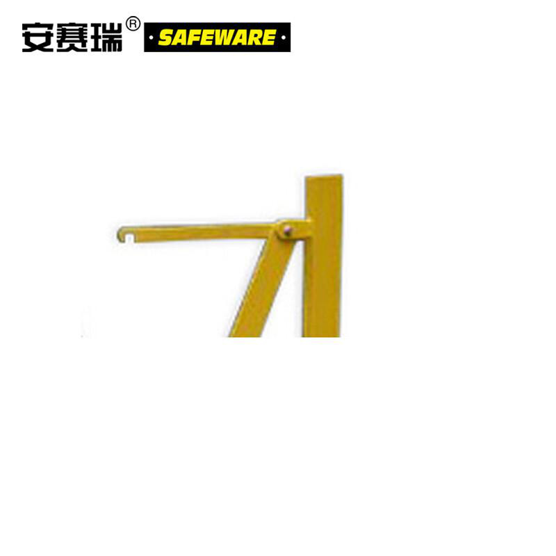 安赛瑞 11701 移动式伸缩护栏  黑黄色 高95cm，长度范围0.22-2.5m按（套）销售