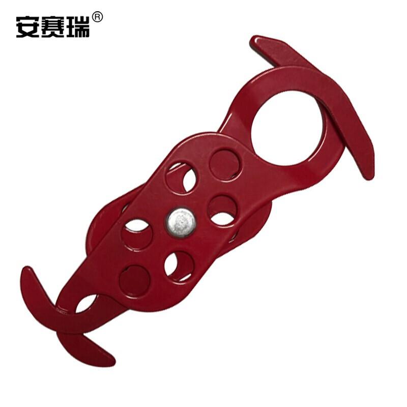 安赛瑞 14724 钢制双头安全锁钩  红色 总长137mm按（把）销售