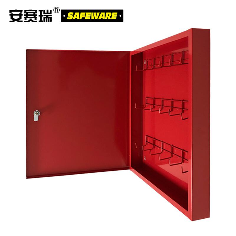 安赛瑞 14734 锁具管理箱（套装）  红色 18把塑料挂锁和吊牌，400×465×55mm按（套）销售