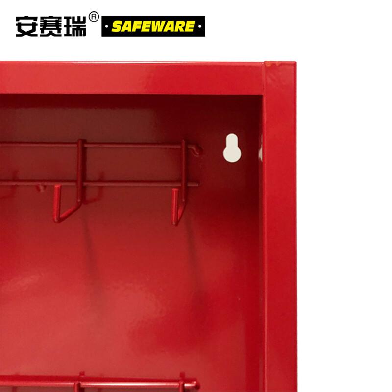 安赛瑞 14734 锁具管理箱（套装）  红色 18把塑料挂锁和吊牌，400×465×55mm按（套）销售