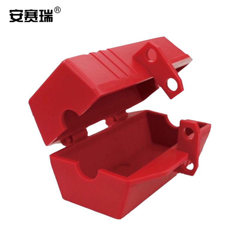 安赛瑞 37046 插头锁  红色 51×51×89mm，线缆孔Φ13mm按（个）销售