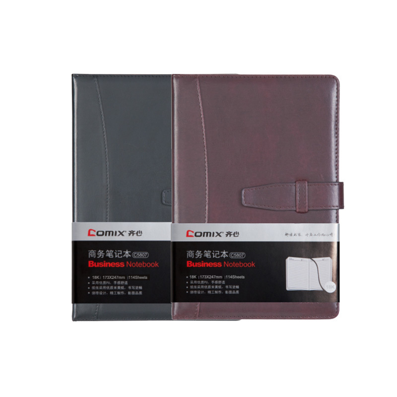 齐心 C5807 皮面笔记本 18K 114页 黑色按（本）销售