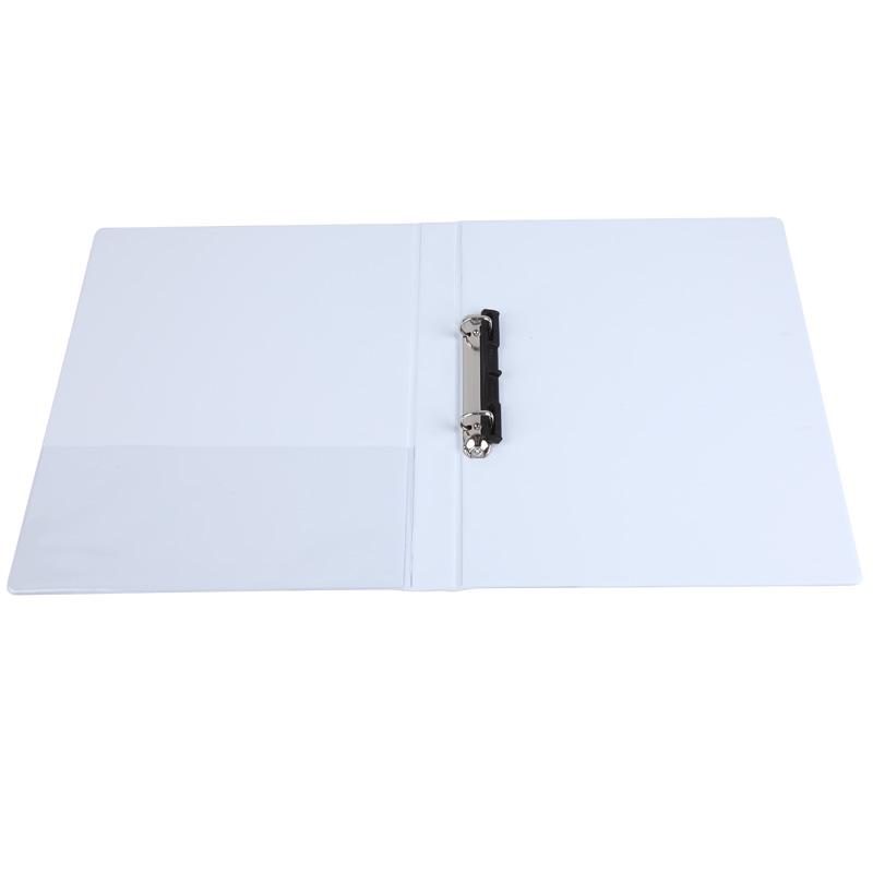 齐心 A0209 易展示美式三面插袋文件夹 A4 1寸2孔 白色 10只/盒 D型夹按只销售