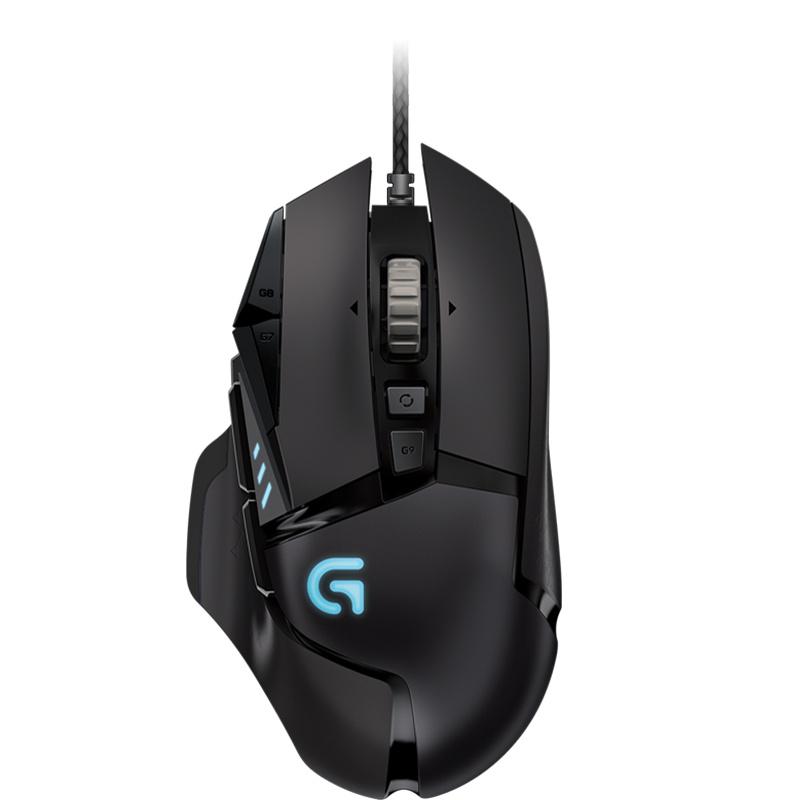 罗技 G502 炫光自适应游戏鼠标 RGB鼠标  黑色按个销售