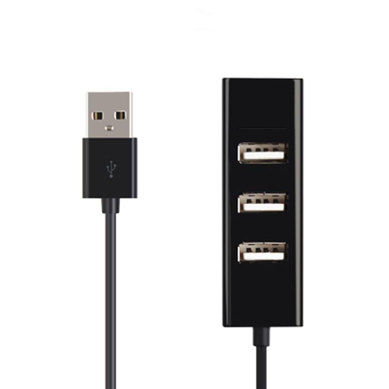 酷比客 LCHB03BK USB2.0 HUB 4口 黑色 1个/袋 适用于U盘，读卡器，USB鼠标，USB键盘，扫描仪，数码像机，数码摄像机，USB声卡等设备