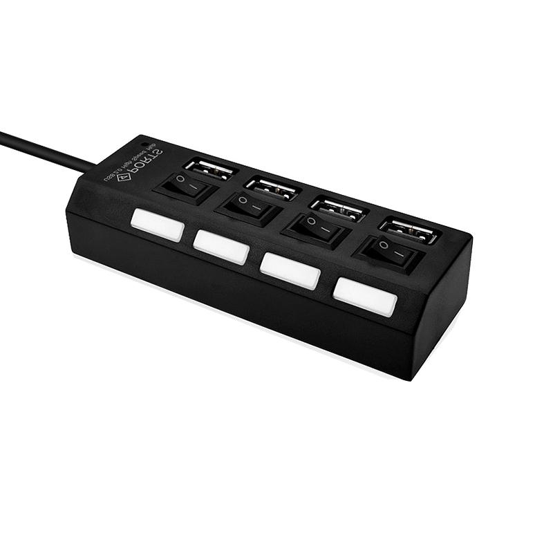 酷比客 LCHB02BBK USB2.0 HUB 4口 带开关 黑色 适用于U盘，读卡器，USB鼠标，USB键盘，扫描仪，数码像机，数码摄像机，USB声卡等设备按（个）销售