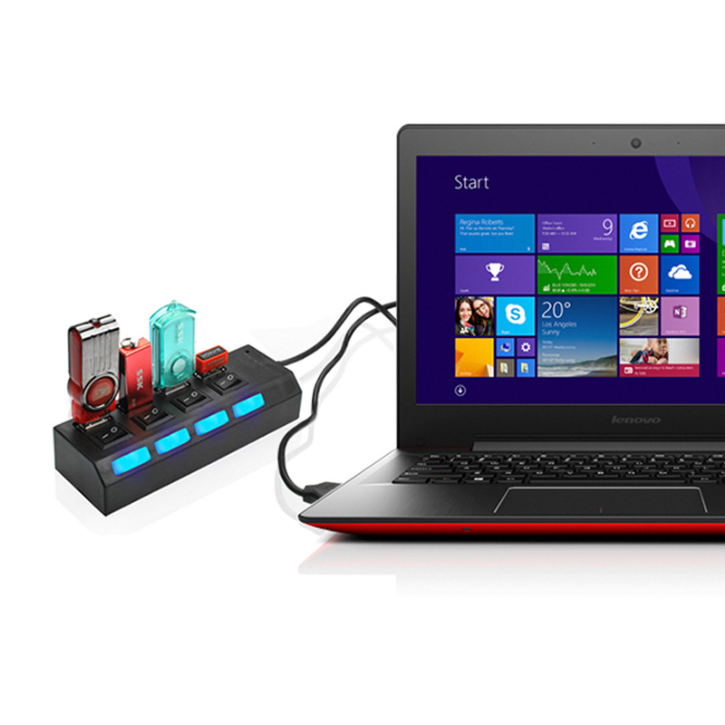 酷比客 LCHB02BBK USB2.0 HUB 4口 带开关 黑色 适用于U盘，读卡器，USB鼠标，USB键盘，扫描仪，数码像机，数码摄像机，USB声卡等设备按（个）销售