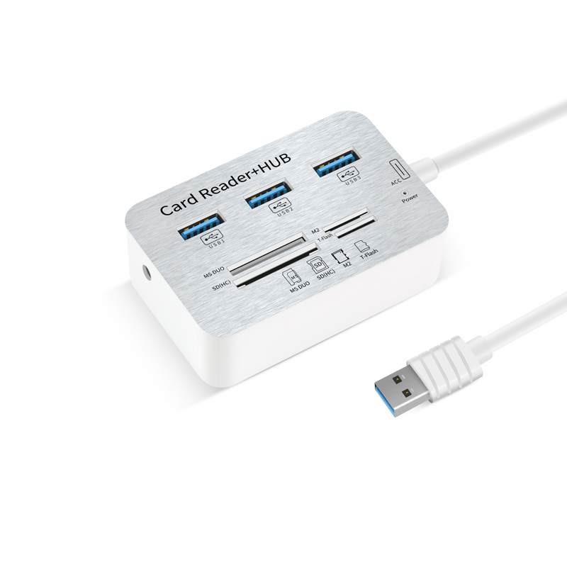 酷比客 LCHC20WH USB3.0 HUB 3口 带读卡器 白色 适用于U盘，读卡器，USB鼠标，USB键盘，扫描仪，数码像机，数码摄像机，USB声卡等设备按（个）销售