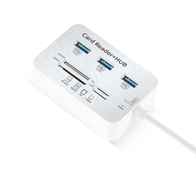 酷比客 LCHC20WH USB3.0 HUB 3口 带读卡器 白色 适用于U盘，读卡器，USB鼠标，USB键盘，扫描仪，数码像机，数码摄像机，USB声卡等设备按（个）销售