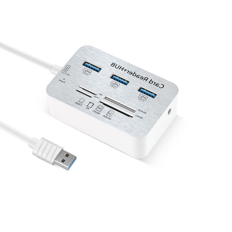 酷比客 LCHC20WH USB3.0 HUB 3口 带读卡器 白色 适用于U盘，读卡器，USB鼠标，USB键盘，扫描仪，数码像机，数码摄像机，USB声卡等设备按（个）销售