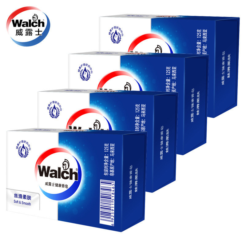 威露士 丝滑柔肤 健康香皂四盒装 125g*4按（组）销售