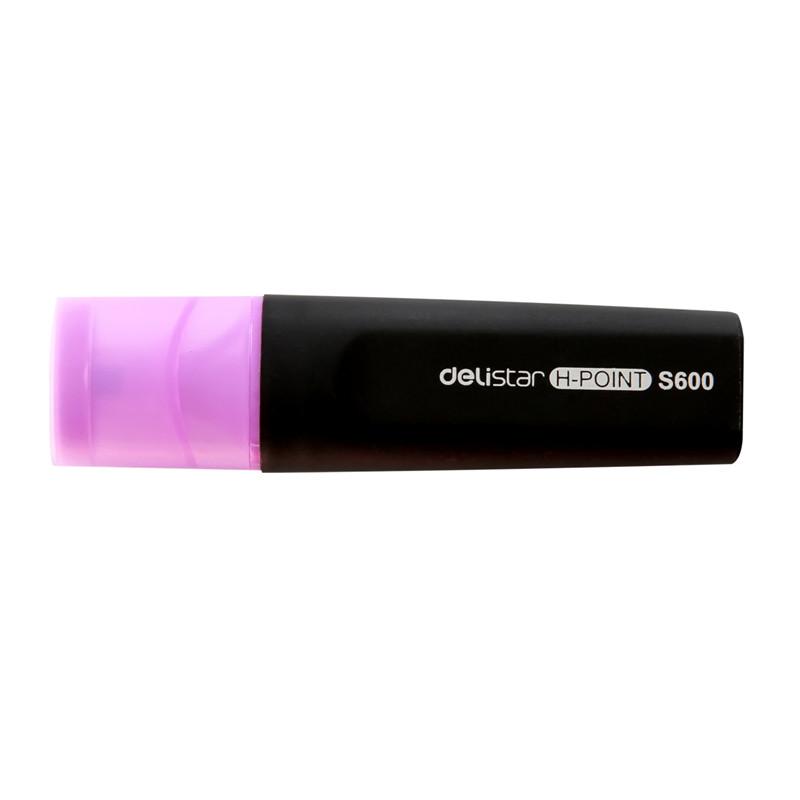 得力 S600 标记醒目荧光笔 5mm 紫色按支销售