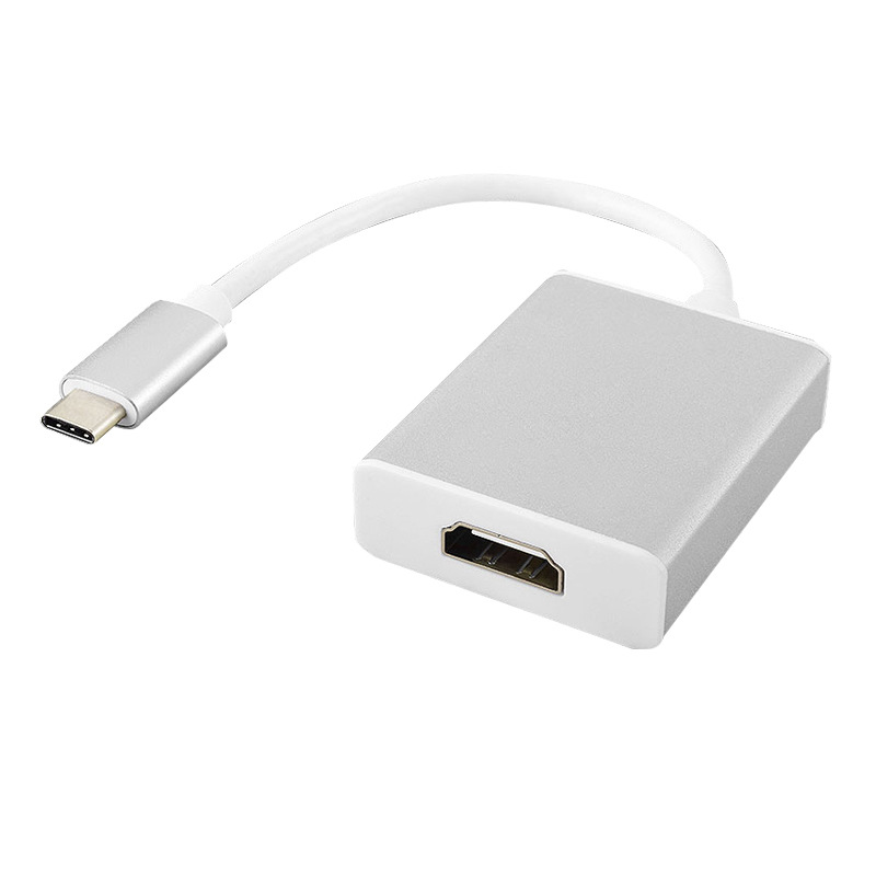 酷比客 LCCPUCHAF USB Type-C转HDMI母 转接线 0.15M 银色 用于Type-C转HDMI的设备按（条）销售