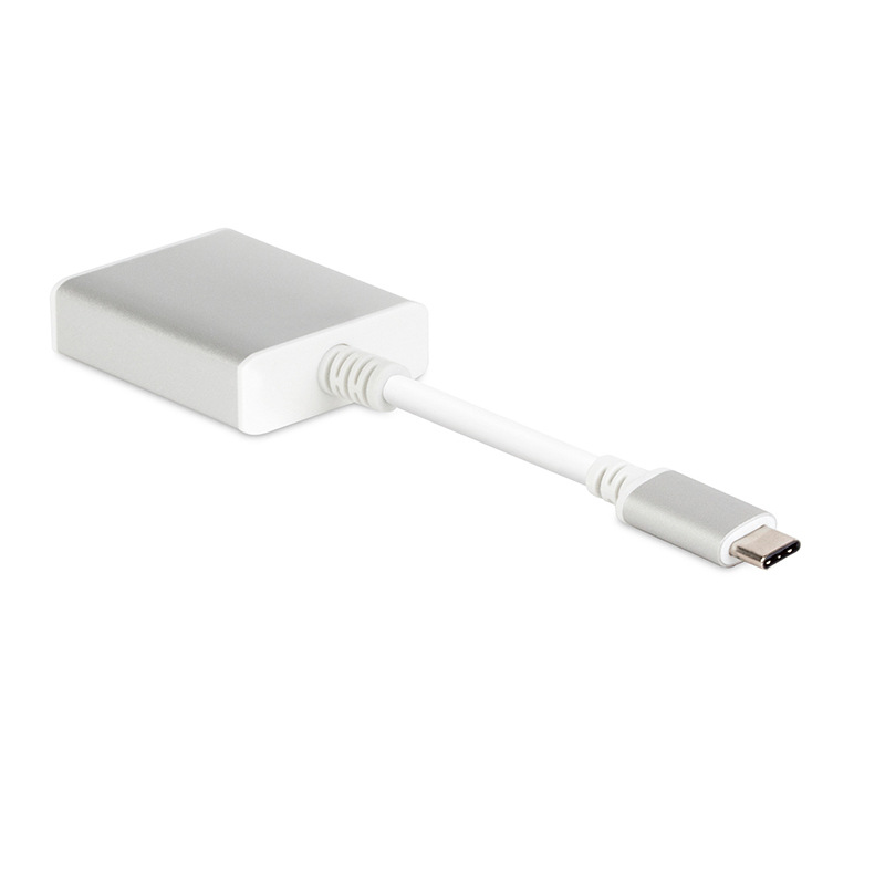 酷比客 LCCPUCHAF USB Type-C转HDMI母 转接线 0.15M 银色 用于Type-C转HDMI的设备按（条）销售