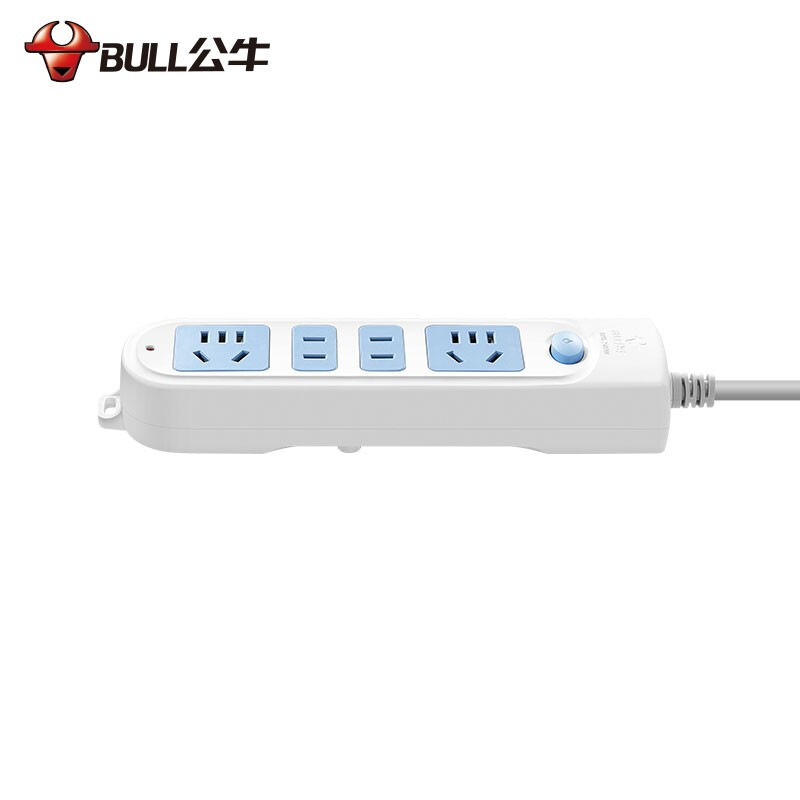 公牛 GN-607 (新) 单控四联插座 3米按个销售 公牛 GN-607 (新) 单控四联插座 3米按个销售