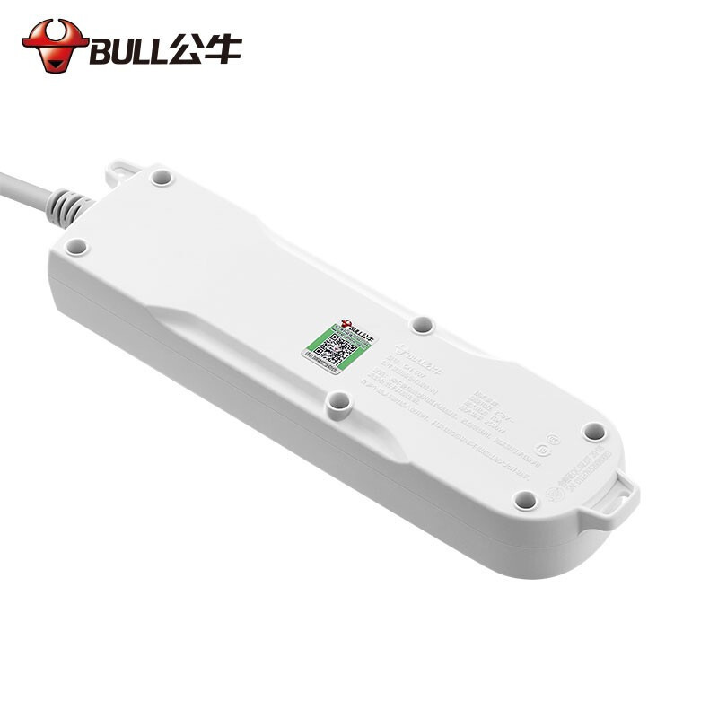 公牛 GN-607 (新) 单控四联插座 3米按个销售 公牛 GN-607 (新) 单控四联插座 3米按个销售