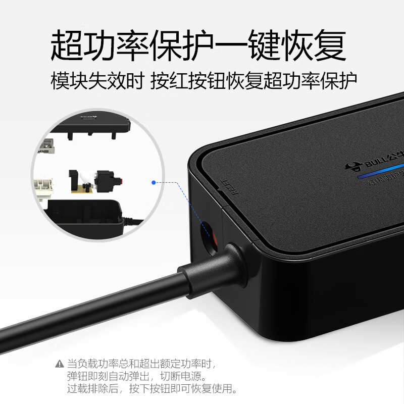 公牛 GN-H3053 (新） 插座 3米多控五联按（个）销售