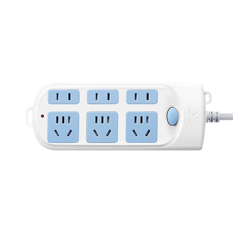 公牛 GN-609 (新） 单控六联插座 3米按（个）销售