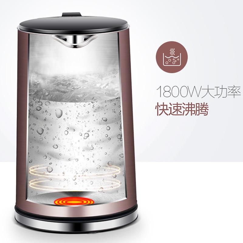 美的 HJ1510a 304不锈钢 双层防烫电热水壶 1.5L按（个）销售