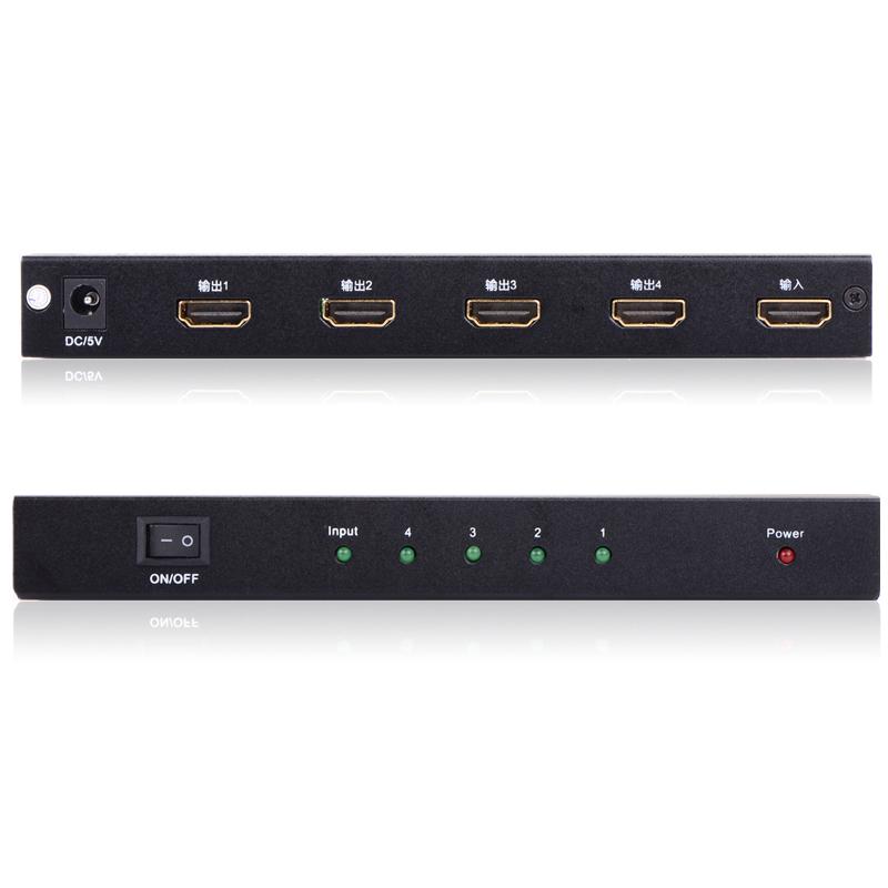 绿联 40202 HDMI分配器 1进4出 黑色按（个）销售