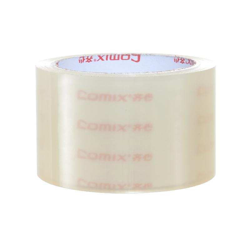 齐心 JP6006-6 普透封箱胶带 60mm*60y 透明色 6卷/筒按（筒）销售