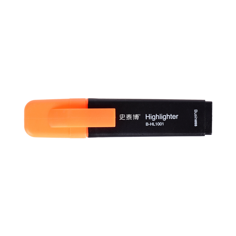 史泰博 B-HL1001 荧光笔 1.5-5mm 橙色 12支/盒按支销售