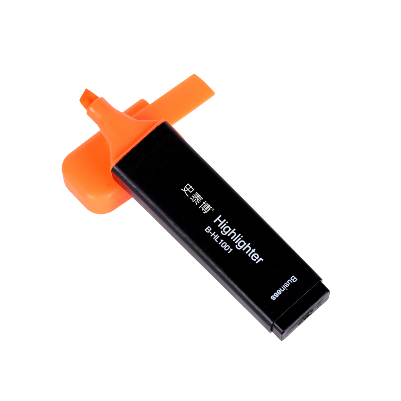 史泰博 B-HL1001 荧光笔 1.5-5mm 橙色 12支/盒按支销售