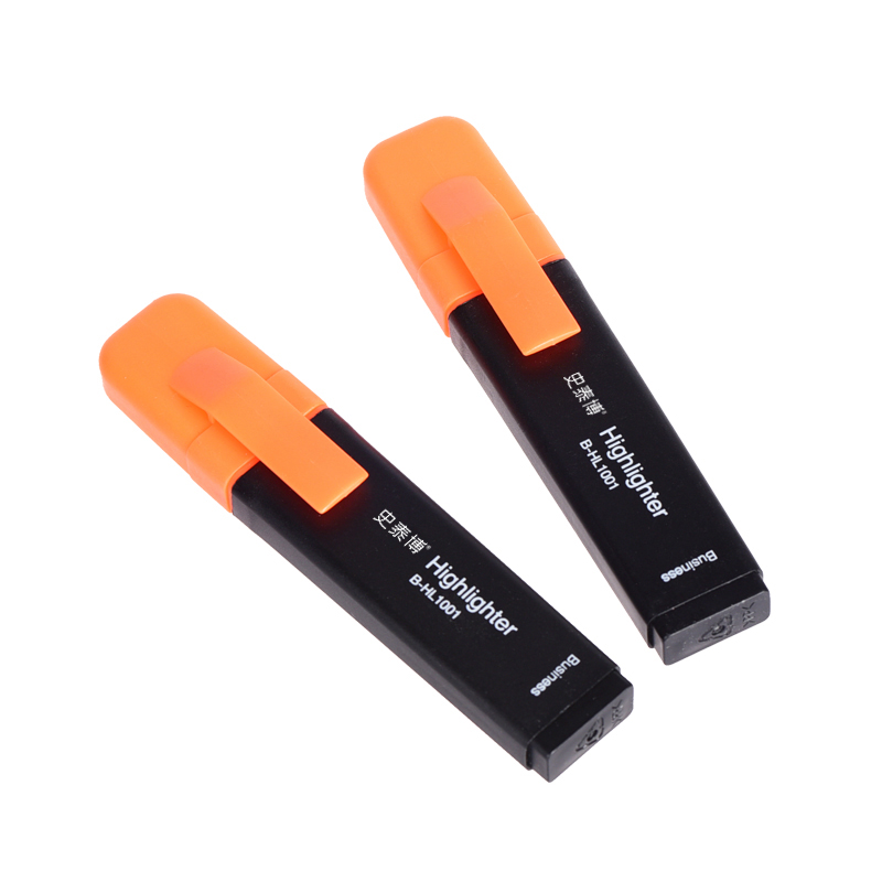 史泰博 B-HL1001 荧光笔 1.5-5mm 橙色 12支/盒按支销售