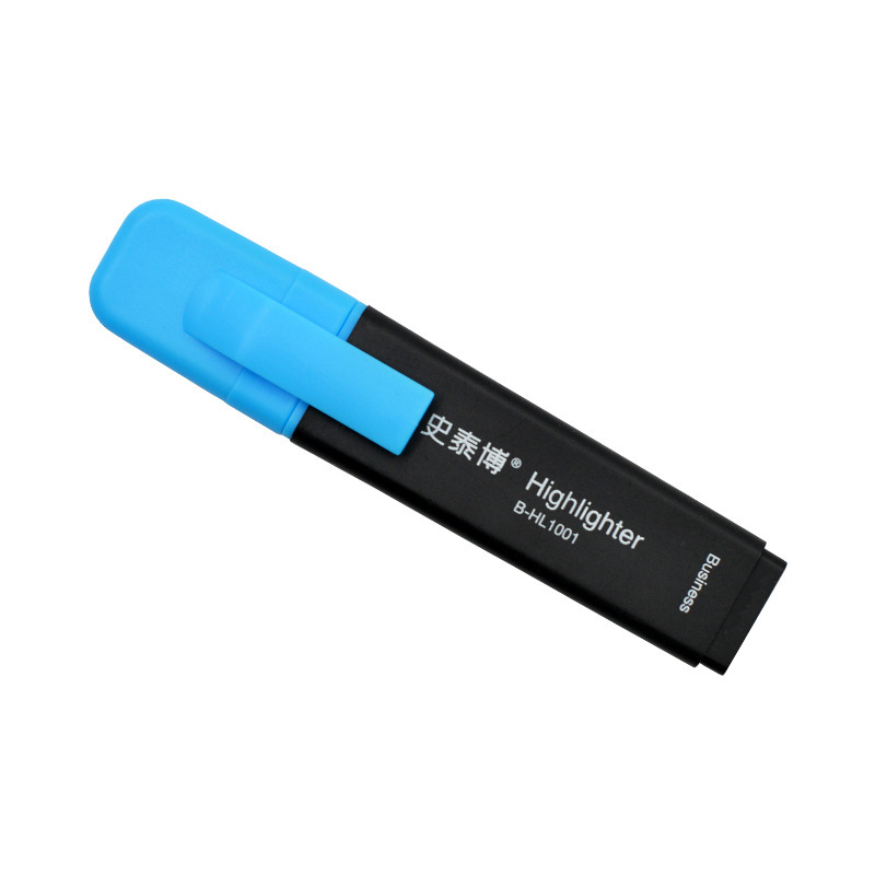史泰博 B-HL1001 荧光笔 1.5-5mm 蓝色 12支/盒按支销售