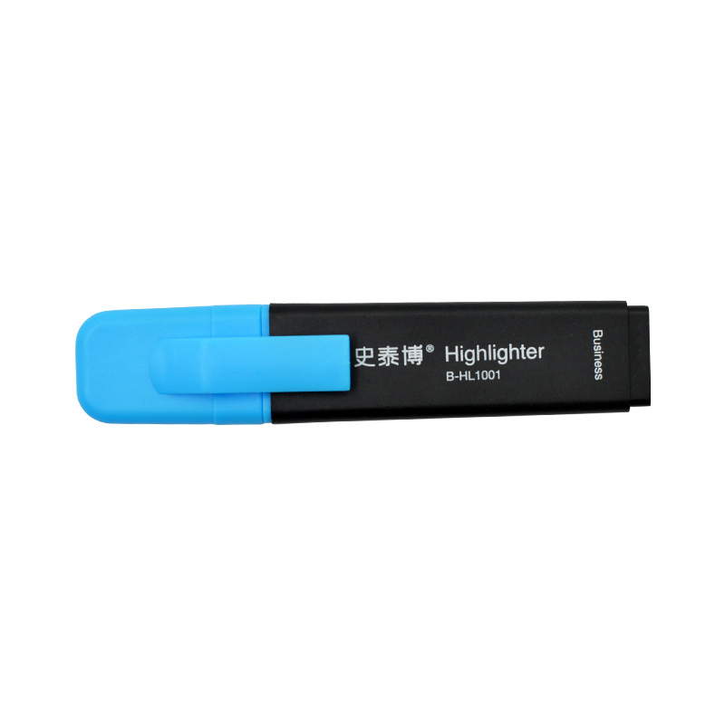 史泰博 B-HL1001 荧光笔 1.5-5mm 蓝色 12支/盒按支销售