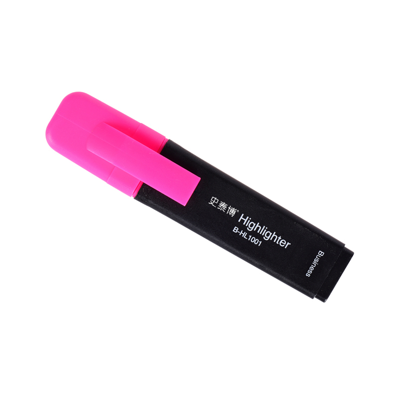 史泰博 B-HL1001 荧光笔 粉 12支/盒 粉色按支销售