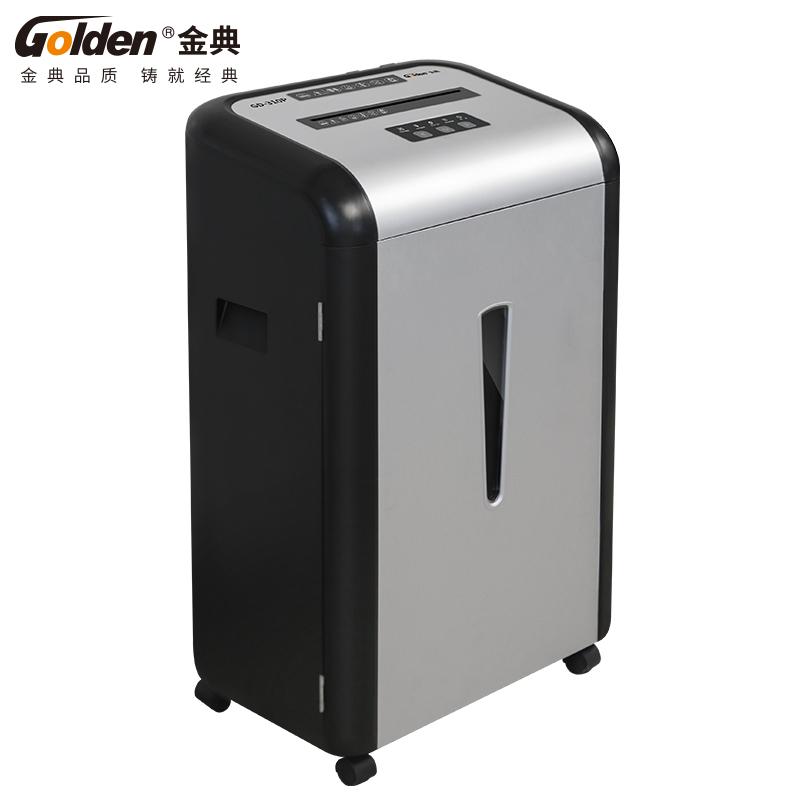 金典 GD-310P 碎纸机 国标1级 银黑色 (单次6张 30L 持续10分钟 可碎纸）按台销售