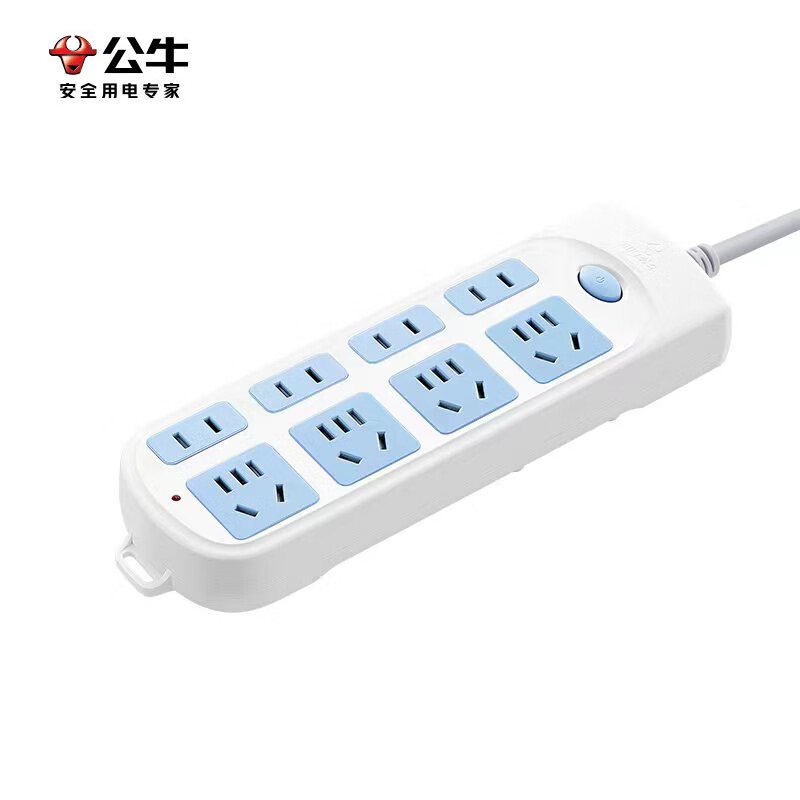 公牛 GN-610（新） 单控八联插座 3米按（个）销售