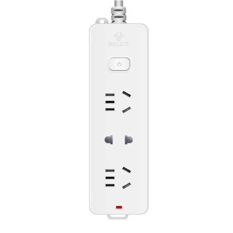 公牛 GN-210（新） 单控三联插座 1.8米按个销售