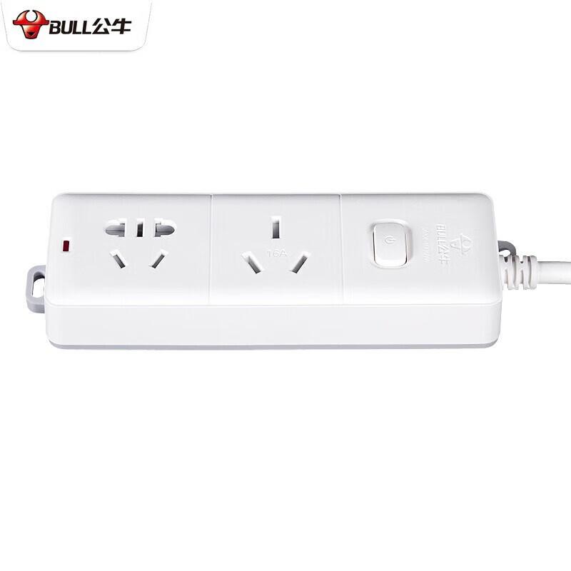 公牛 GN-606D（新） 单控二联插座 3米按个销售