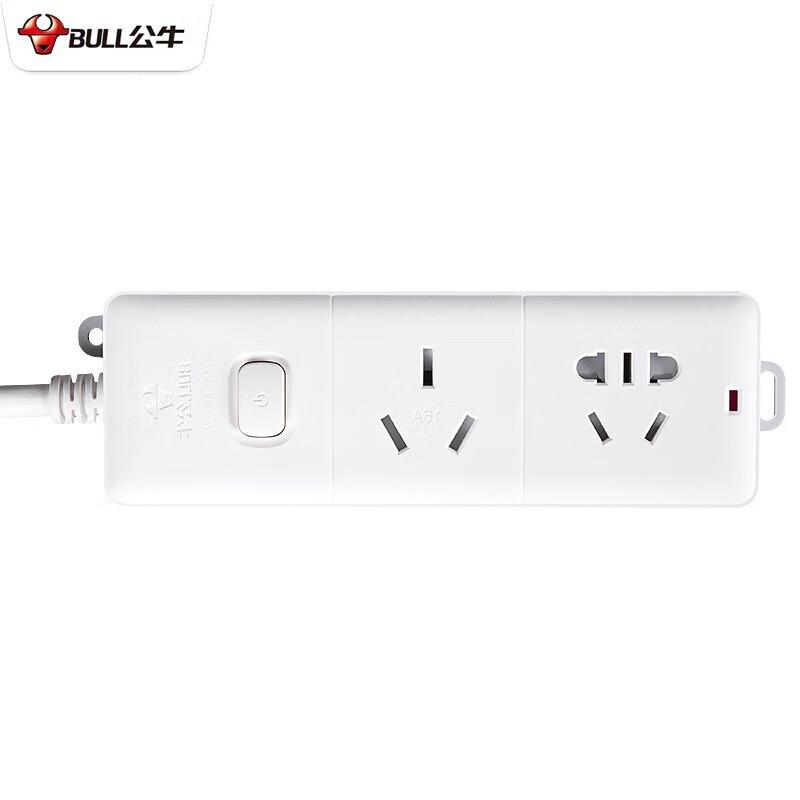 公牛 GN-606D（新） 单控二联插座 3米按个销售