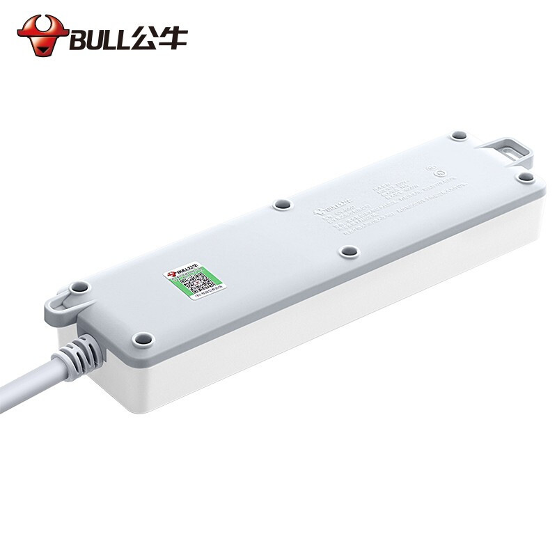 公牛 GN-406D（新） 单控三联插座 1.8米 白色按个销售