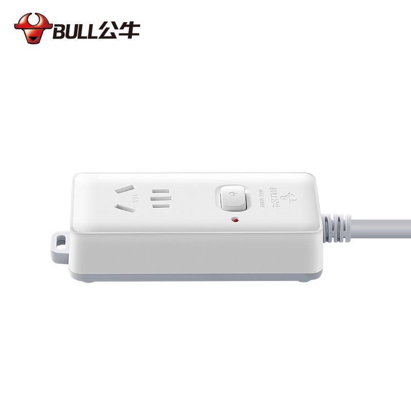 公牛 GN-104D（新） 单控一联插座 1.8米 白色按个销售