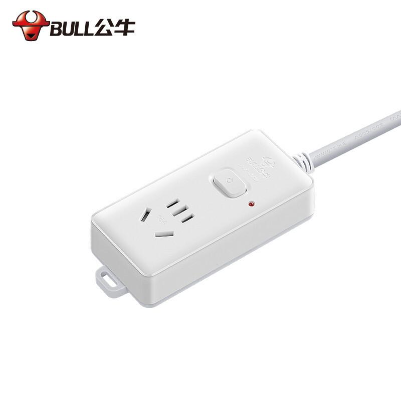 公牛 GN-104D（新） 单控一联插座 1.8米 白色按个销售