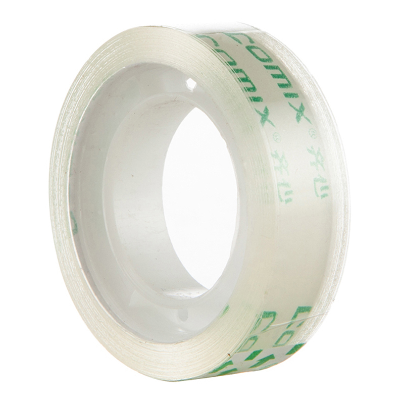 齐心 JF1218-8 文具胶带  12mm*18y 透明色 8卷/筒，100筒/箱按筒销售