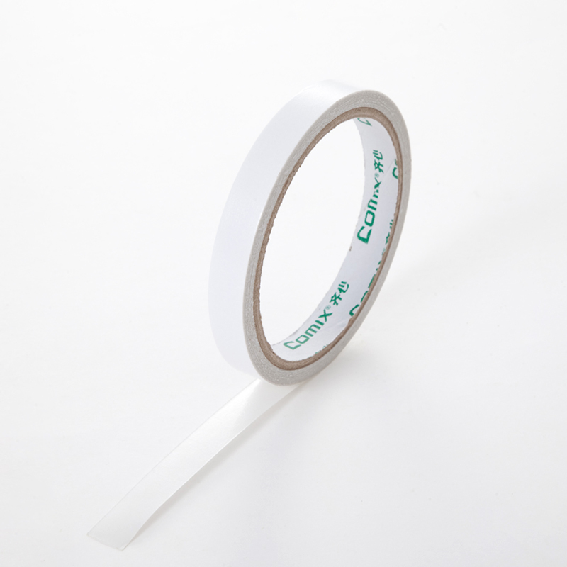 齐心 MJ1210-10 双面棉纸胶带 12mm*10y 白色 10卷/筒，60卷/箱按（筒）销售
