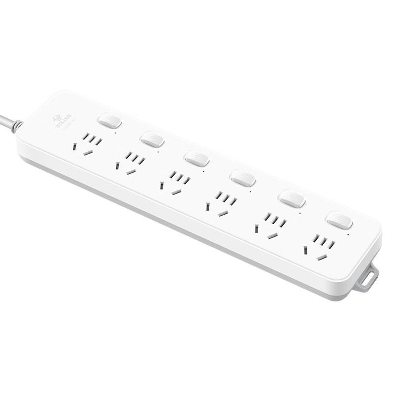 公牛 GN-313（新） 多控六联插座 3米 白色按个销售