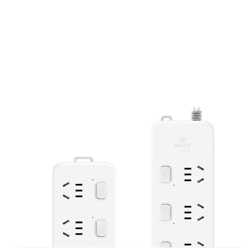 公牛 GN-313（新） 多控六联插座 3米 白色按个销售