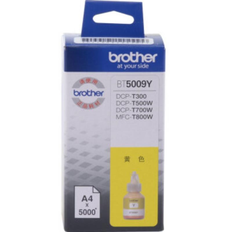 兄弟 BT5009Y 墨盒 5000页 黄色  （适用DCP-T300 DCP-500W DCP- 700 MFC-T800W）按盒销售